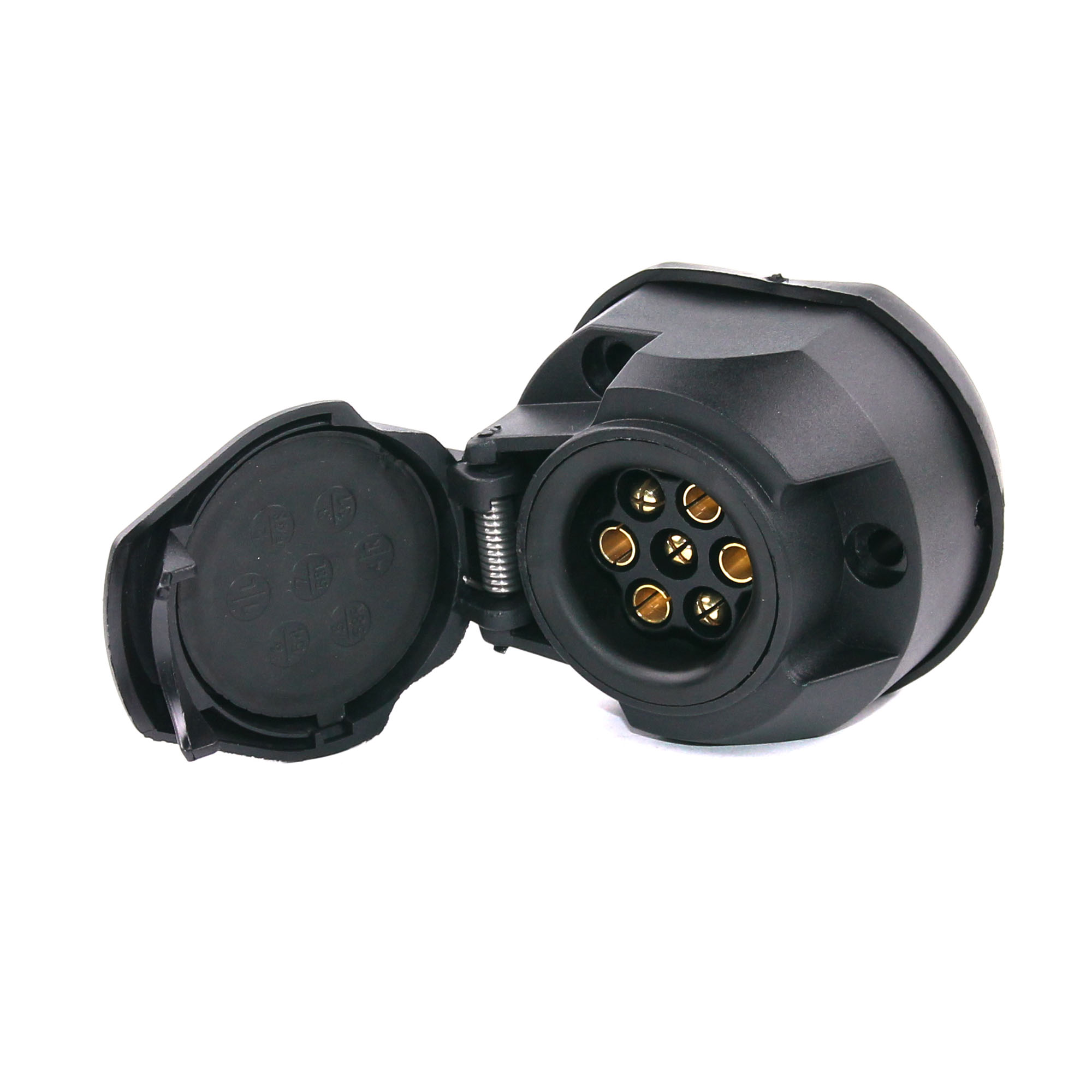 Розетка влагостойкая 7pin 12V TRAILERCOM TM3001W (пластик)