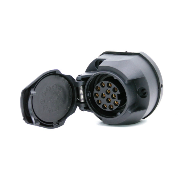 Изображение анонса товара - Розетка 13pin 12V TRAILERCOM 3008 (пластик)