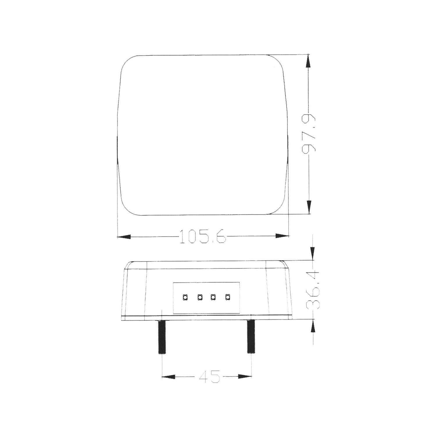 Фонарь задний комбинированный DF-TRL003 DM+