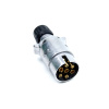 Детальное изображение товара - Вилка 7pin 12V TRAILERCOM 3053D (металл) DM+